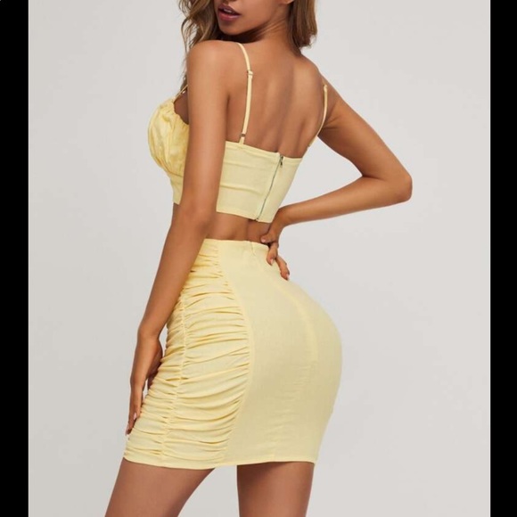 Shein SBetro ruched cami top & bodycon skirt set - Picture 2 of 13